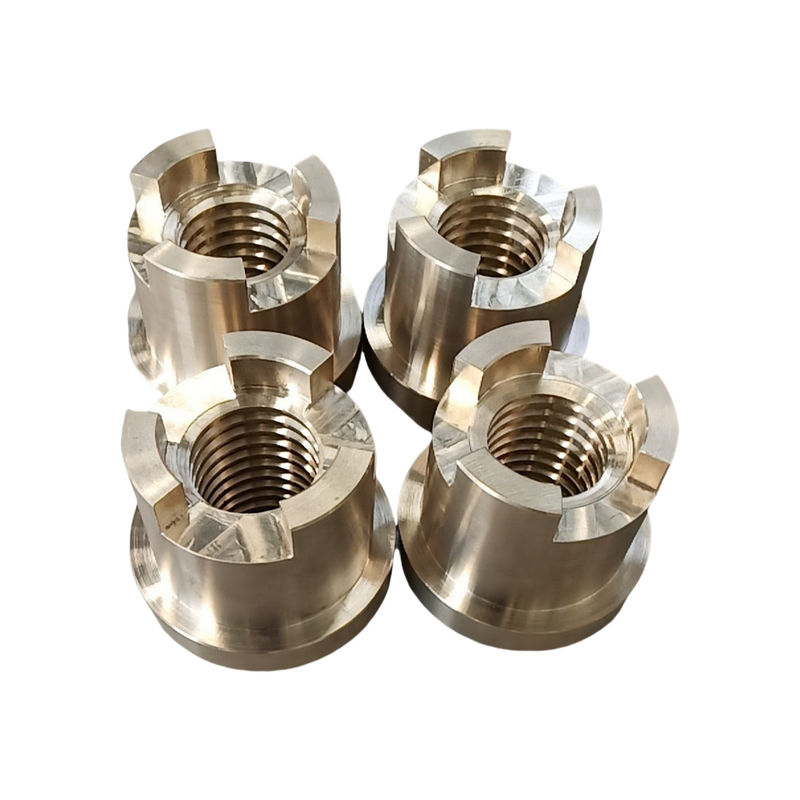 ZCuSn10Zn2 Self-Lubricating Brass Nuts for Mechanical Marine Metallurgical and Mining Applications