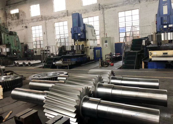 17CrNiMo6 स्टील 12 मॉड्यूल ट्रांसमिशन गियर शाफ्ट टिकाऊ पावर ट्रांसमिशन के लिए