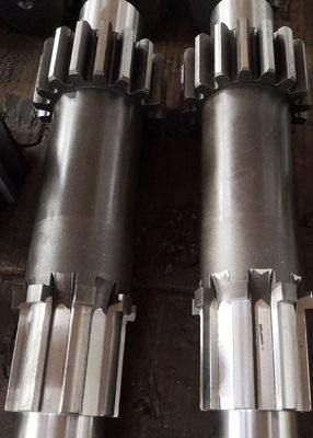 गियरबॉक्स स्पीड रेड्यूसर स्पर पिनियन गियर शाफ्ट स्ट्रेट साइडेड स्प्लिन के साथ