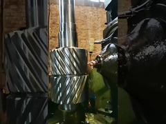 SAE 4340 स्टील DP 1.5 24T डबल हेलिकल गियर भारी शुल्क अनुप्रयोगों के लिए शाफ्ट